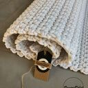 Dywan ze sznurka bawełnianego z multikolorową nicią 75X120