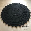 Okrągły dywan ze sznurka, średnica 115 cm