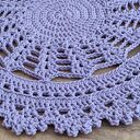 Dywan ze sznurka bawełnianego szydełkowy 90cm