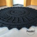 Okrągły dywan ze sznurka, średnica 115 cm