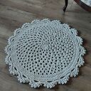Dywan ze sznurka bawełnianego okrągły 85cm