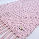 Dywan Mosses Pink 60x100 cm ze sznurka bawełnianego - dywanik szydełkowy dla małej księżniczki