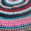 Dywan Eco Etno Zero Waste 80 cm - ręcznie robiony