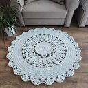 Dywan szydełkowy ze sznurka bawełnianego 110cm