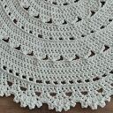 Dywan szydełkowy ze sznurka bawełnianego okrągły 120cm