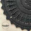 Okrągły dywan ze sznurka, średnica 110 cm