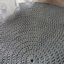 Okrągły dywan 100 cm w kolorze jasny szary