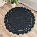 Dywan ze sznurka bawełnianego szydełkowy 100cm