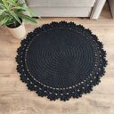 Dywan ze sznurka bawełnianego szydełkowy 100cm