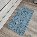 Dywan szydełkowy prostokątny boho 55x95 cm