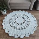 Dywan szydełkowy ze sznurka bawełnianego 110cm