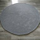 Dywan na szydełku z bawełnianego sznurka - 90 cm