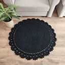 Dywan ze sznurka bawełnianego szydełkowy 100cm