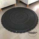 Okrągły dywan ze sznurka o średnicy 150 cm