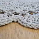 Dywan Dace Gray 80 cm ze sznurka bawełnianego (dwustronny)