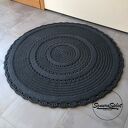 Okrągły dywan ze sznurka o średnicy 150 cm