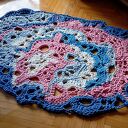 Dywan Freeform ze sznurka bawełnianego 5 mm - ręcznie szydełkowany 115x85 cm