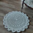 Dywan ze sznurka bawełnianego okrągły 85cm