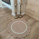 Dywan okrągły ze sznurka bawełnianego 80cm