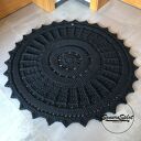 Okrągły dywan ze sznurka, średnica 115 cm