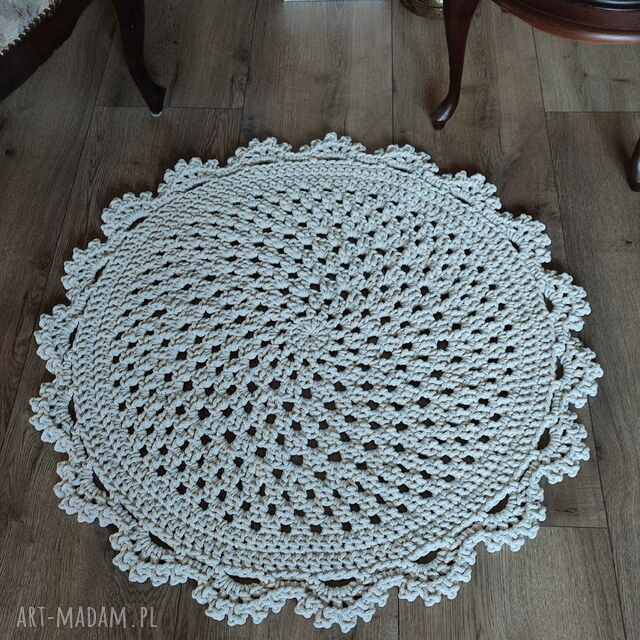 Dywan ze sznurka bawełnianego okrągły 85cm