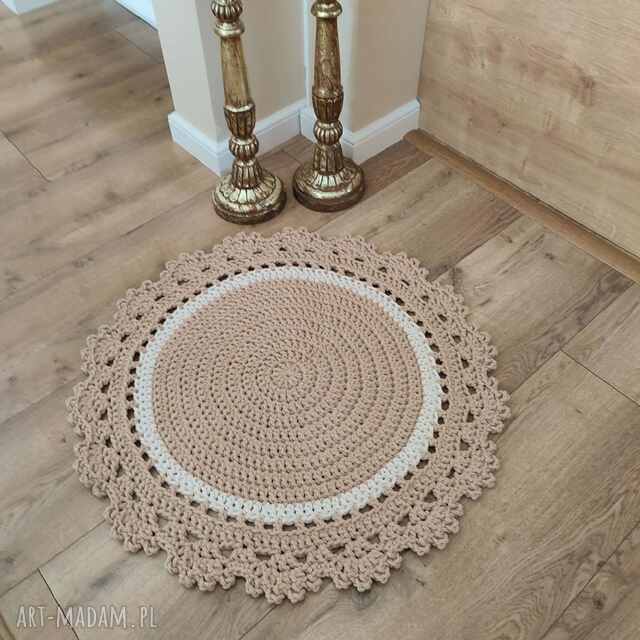 Dywan okrągły ze sznurka bawełnianego 80cm