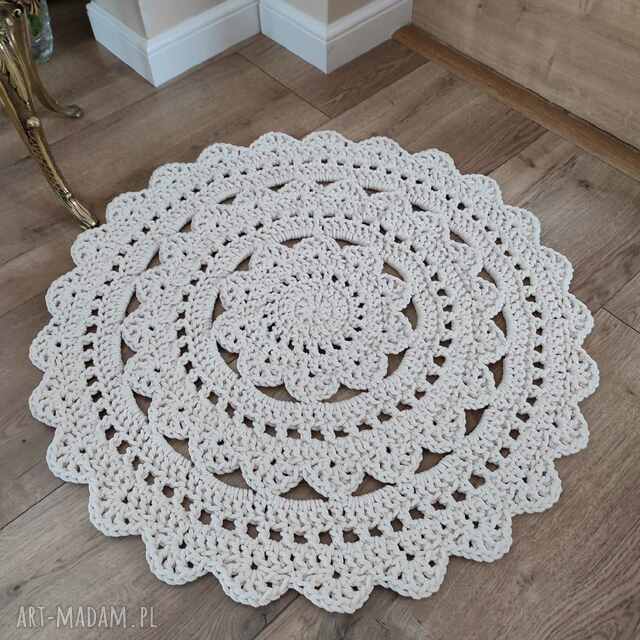 Dywan szydełkowy ze sznurka 80cm