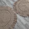 My Hilo sznurek bawełniany szydełko dywan boho ze sznurka 100 cm ręcznie robiony wykonany do domu