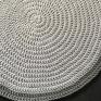 sznurek dywan ze sznurka bawełnianego biały z szarym 120 chodnik