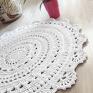 białe dywan mandala lace okrągły