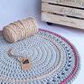 ze sznurka Areole 100cm - okrągły rękodzieło dywan z bawełny
