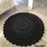 okrągły dywan szydełkowy ze sznurka bawełnianego 120 mandala