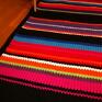 Piękny, naturalny dywan wykonany ręcznie z 1200 metrów grubego sznurka (0,5 cm) bawełnianego we wszystkich kolorach tkaniny łowickiej