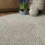 stylowy okrągły dywan ze sznurka bawełnianego - 140 salon