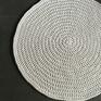 Nitkowe Love szydełko dywan ze sznurka bawełnianego biały 130 cm sznurek