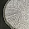 Nitkowe Love dywan ze sznurka bawełnianego biały z szarym 120 sznurek