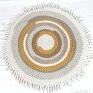 brązowe zawijak dywanik z frędzlami (60 cm)