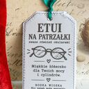 Ręcznie szyte etui na okulary z haftem kaczki baletnicy