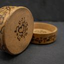 Drewniane pudełko na pierścionek z ręcznie wypalanym wzorem - serce -prezent - handmade, na biżuterię