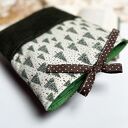 Świąteczne etui na książkę z dużą kokardą