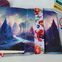 Wodoodporne etui na książkę/notes: maki na białym