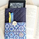Etui na czytnik Kafelki Maroko - wodoodporny bookcover 15x21 cm z kieszonką