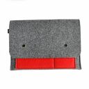 Organizer na notatki - szaro czerwony - na format A5