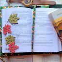 Wodoodporne etui na książkę/notes: liski na zielonym