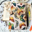 Wodoodporne etui na książkę/notes: jesienne motyle
