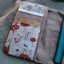 brązowy pikowany organizer