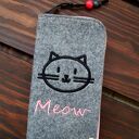 Filcowe etui na telefon - meow