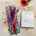 Mały organizer etui piórnik w kropki - wodoodporny prezent