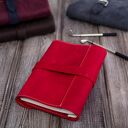 Czerwone ETUI na dziennik, tablet, e-book oraz okładka na notes skóra naturalna