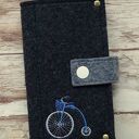 Filcowe etui na telefon - retro rower